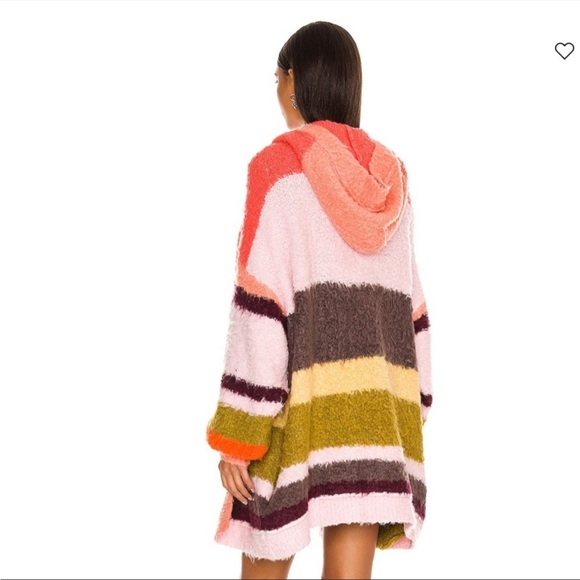 Free People Dream Team Cardi Cardigan Desert Coral XS $198 - Picture 5 of 8